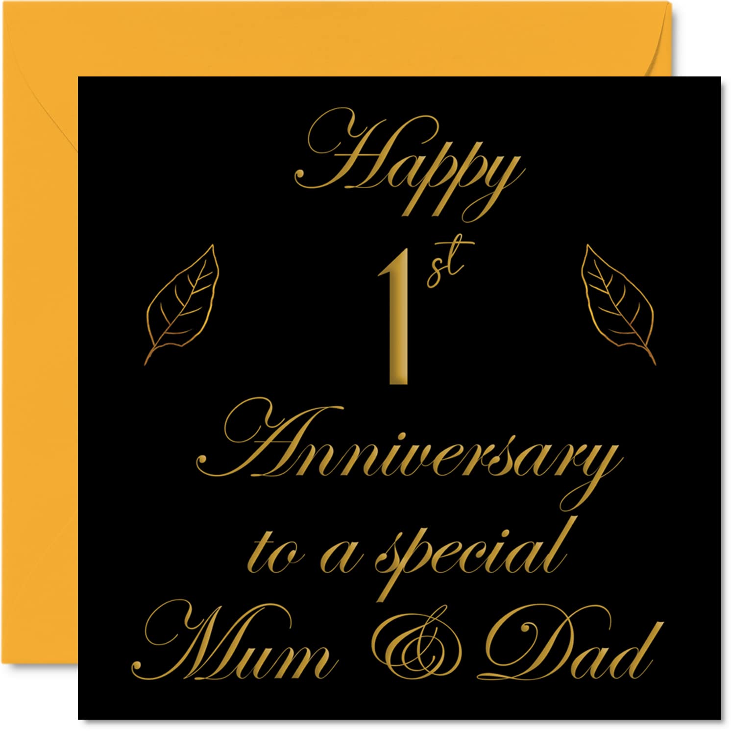 Special Paper Anniversary Card for Mum or Dad Parents, Special Mum & Dad