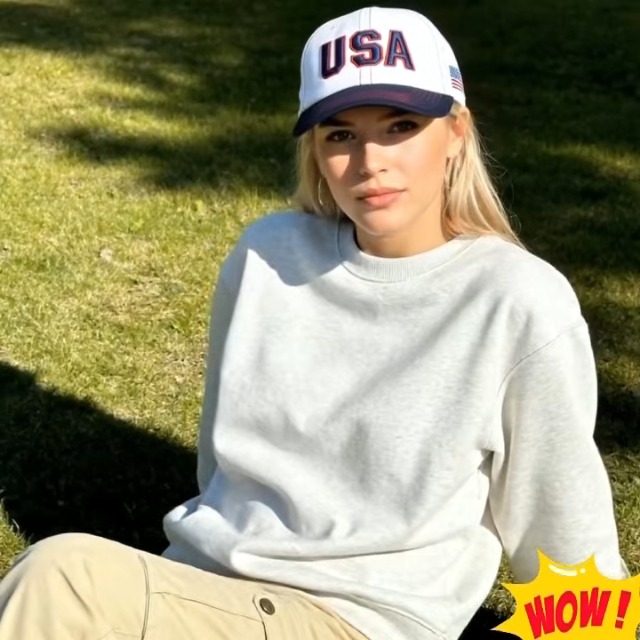 Gorra de béisbol patriótica USA bordada blanca y azul marino miniatura 7