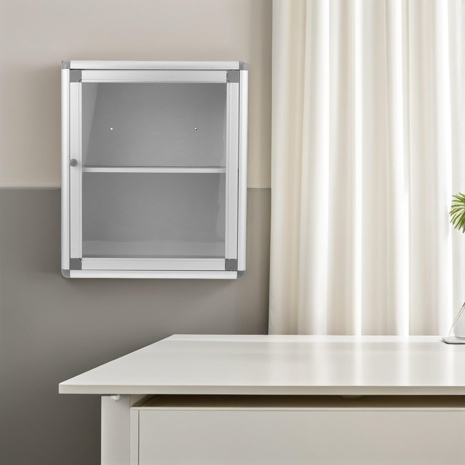 ABOOFAN Caja de Almacenamiento para Medicamentos de Pared, Botiquín de Primeros Auxilios Compacto y Conveniente para Organizar Medicinas Hogar