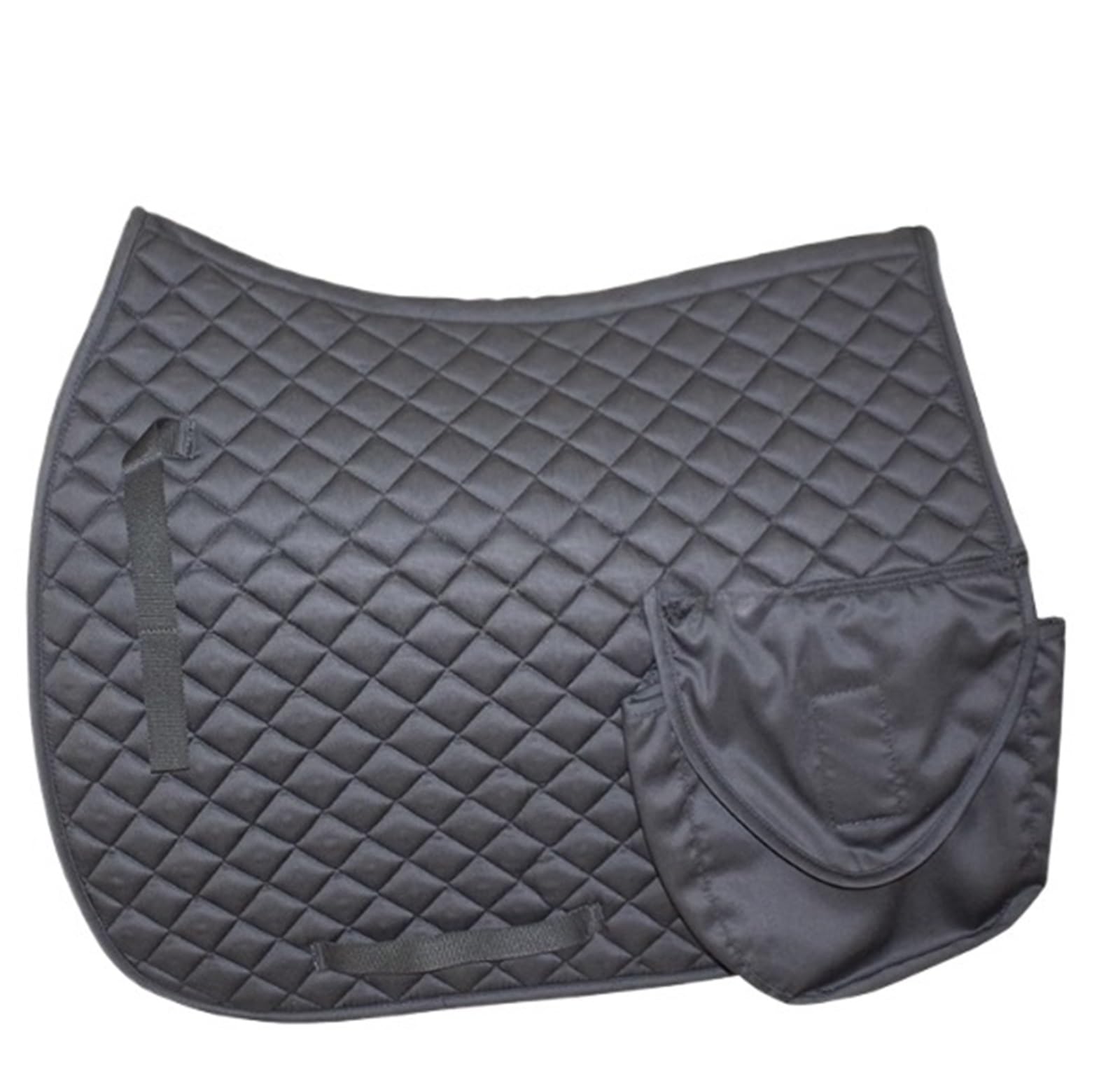 Mantilla para Caballo Almohadillas de satén for silla de montar, equipo ecuestre, doma, caballo de salto, almohadilla for silla de montar, equipo de equitación ecuestre(Black)
