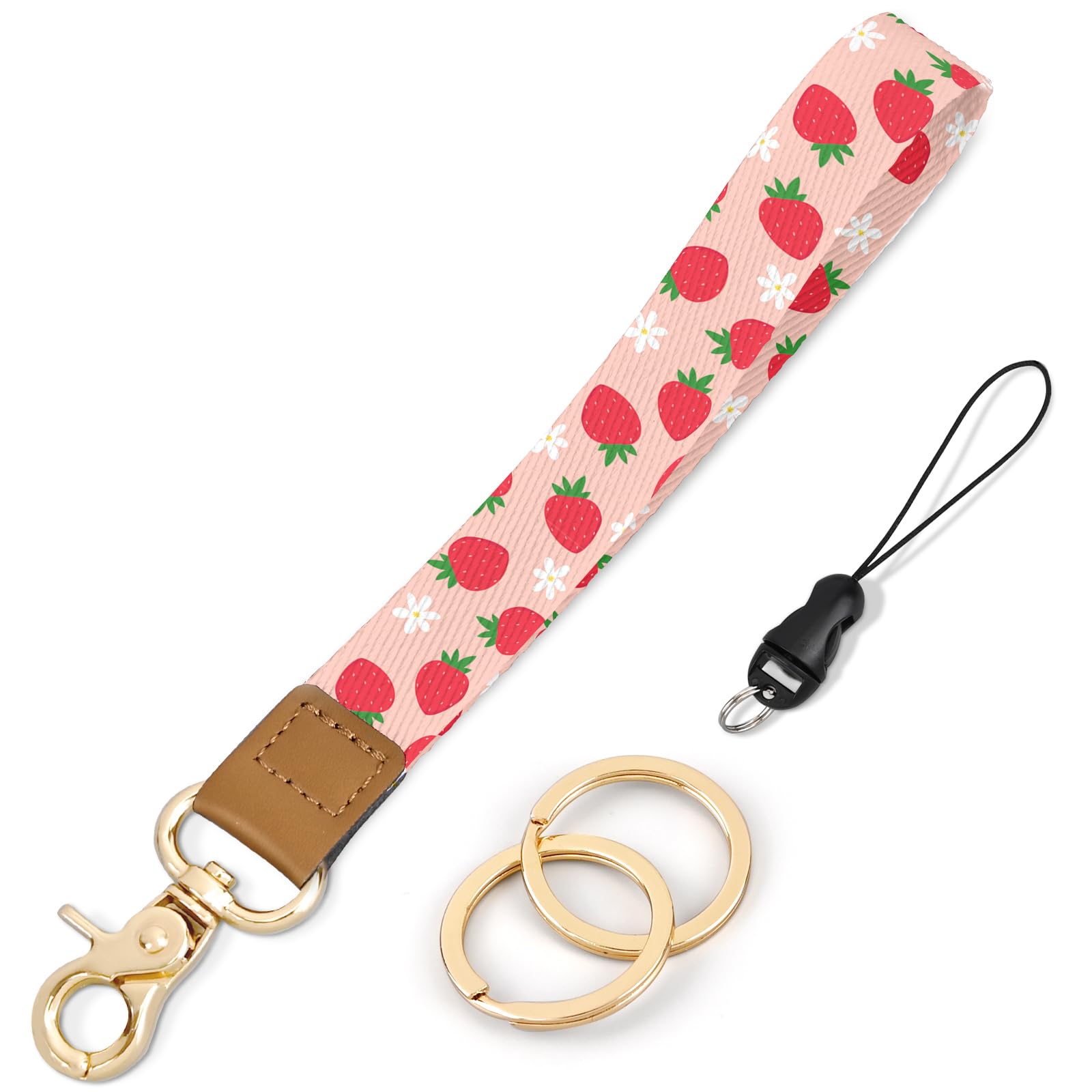 Wristlet Keychain, Cute Wrist Lanyards for Keys Wrist Keychain Strap for Women Wallet, Phone, ID Badges