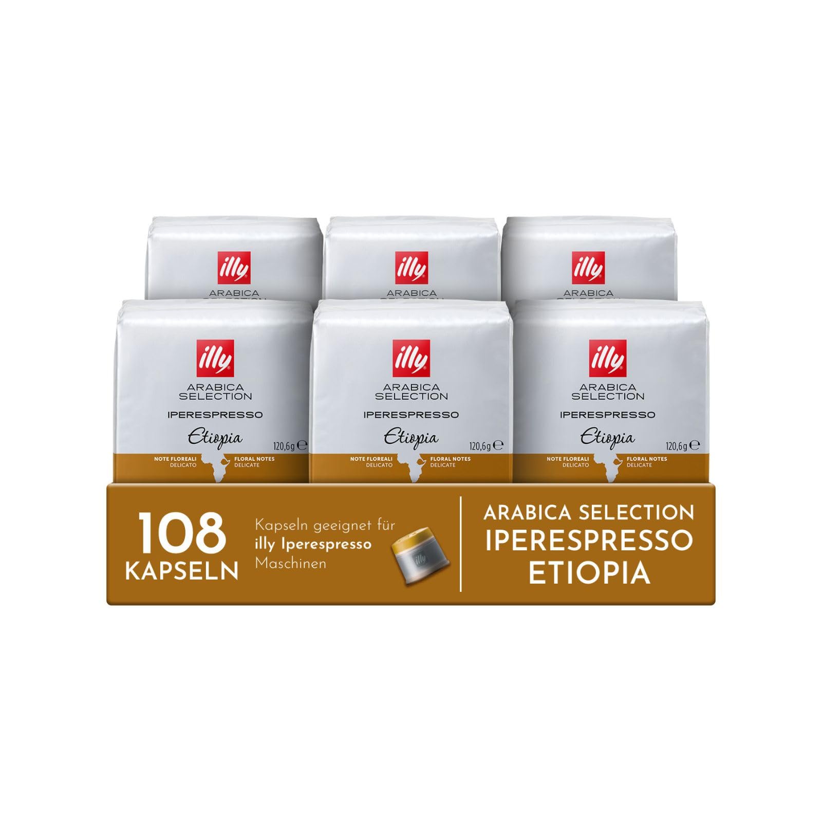 illy, Kapseln Iperespresso Arabica Selection Äthiopien, 108 Kapseln