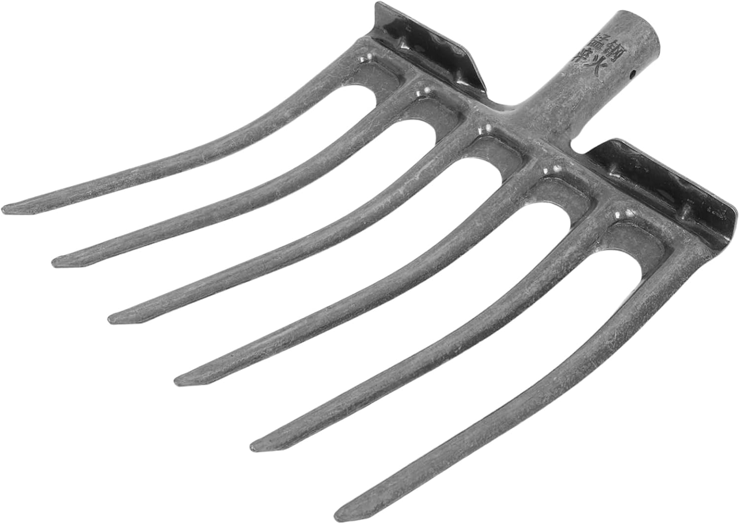 High-Performance Steel Soil Loosening Fork Four-Tooth Agricultural Implement for Efficient Garden Preparation and Maintenance Easy to Mount Handle Replacement