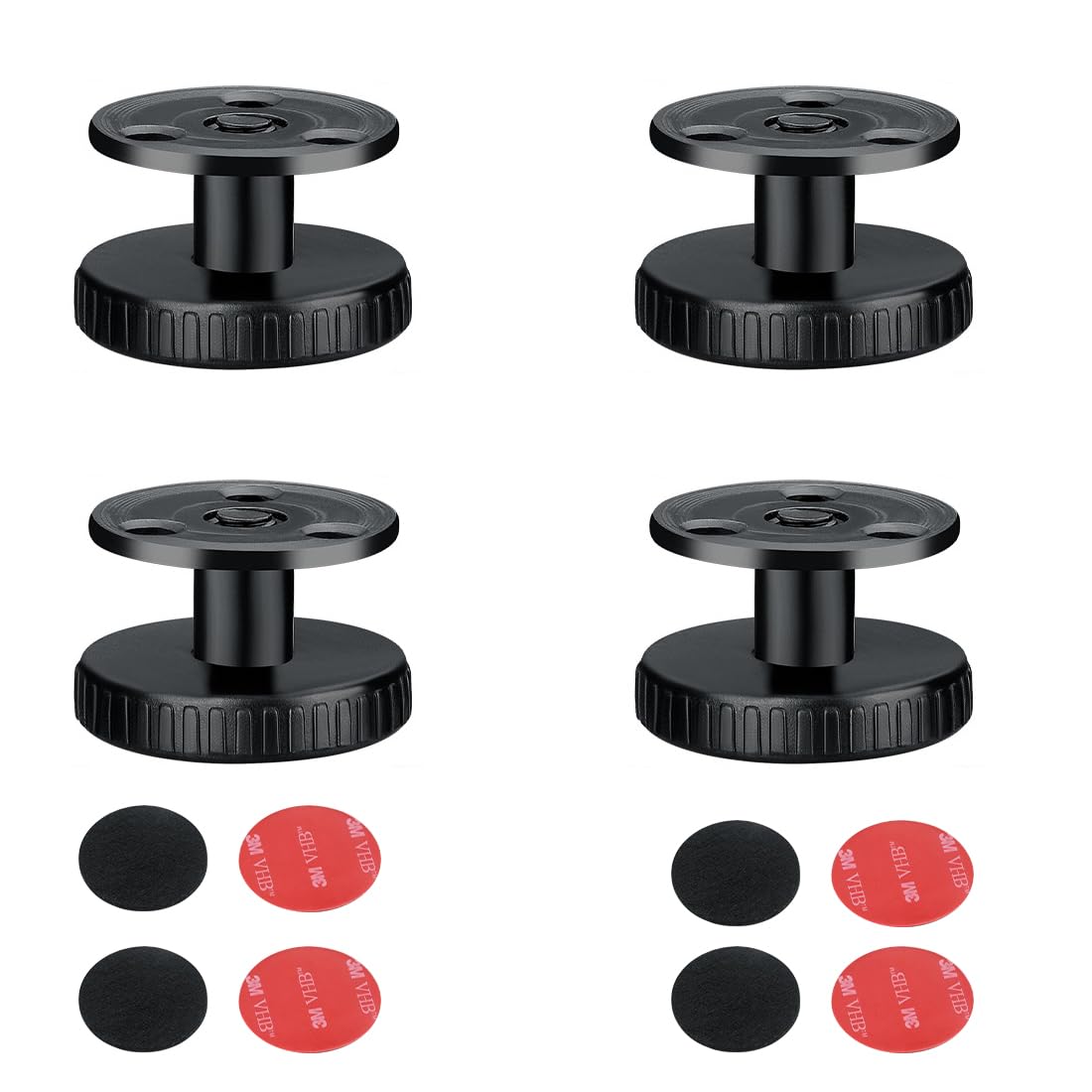 Set di 4 piedini per mobili 27-40 mm, piedini regolabili in altezza con adesivo 3M e cuscinetti in schiuma per tavoli, letti, ecc.