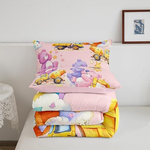 Miniatura 148 de Castle Fairy Juego de edredón con bandera estadounidense, tamaño King, ropa de cama de animales de pastor alemán para niñas y adolescentes, juego