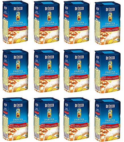 De Cecco 12 harina de trigo tipo 0 cm, 1 kg para hornear