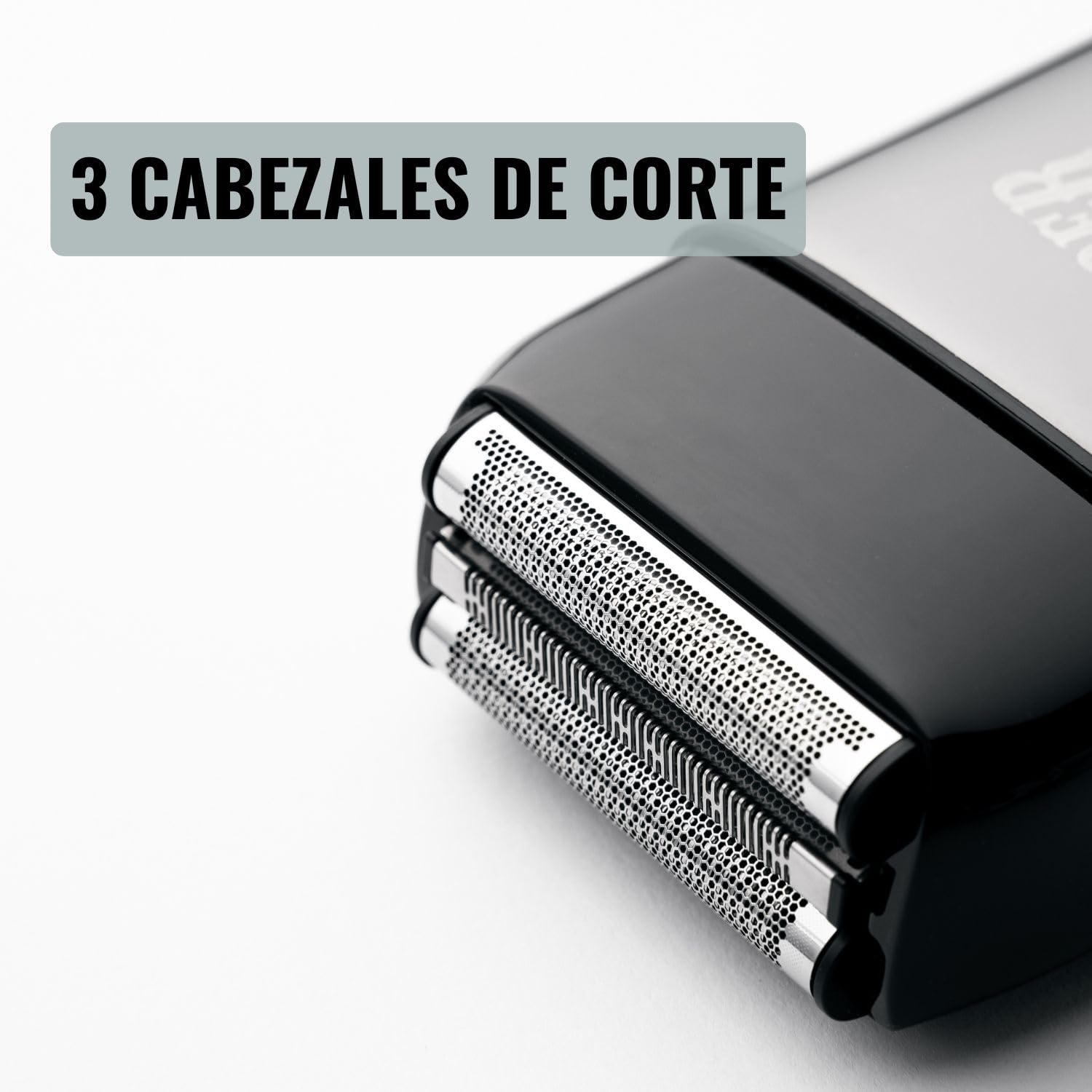 Beardburys Muscle Shaver | Afeitadora Láminas Hombre, Maquina Afeitar Barba y Calva, Cuchilla Flexible y Cuerpo Metálico, Barbero Profesional