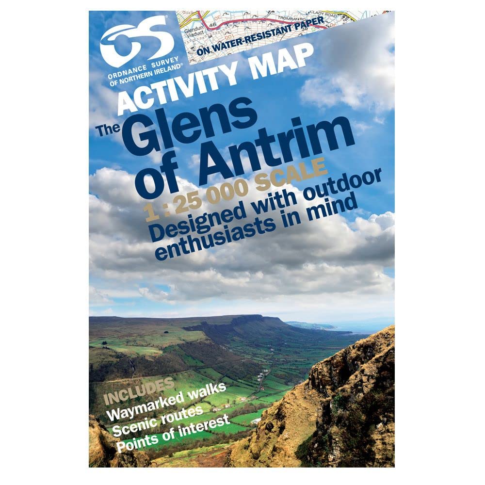 Glens of Antrim: 2012 by Ordnance Survey of Northern Ireland SHEET MAP