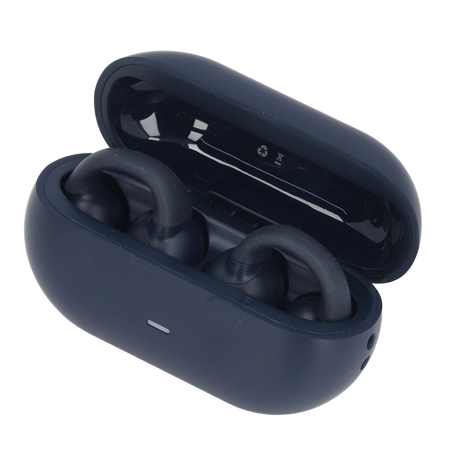 Słuchawki z Otwartymi Uszami, Bezprzewodowe Słuchawki Douszne Bluetooth 5.3, 40 Godzin Odtwarzania, Odporne na Pot, Szybkie ładowanie Sportowe Słuchawki z Etui ładującym do (BLUE)