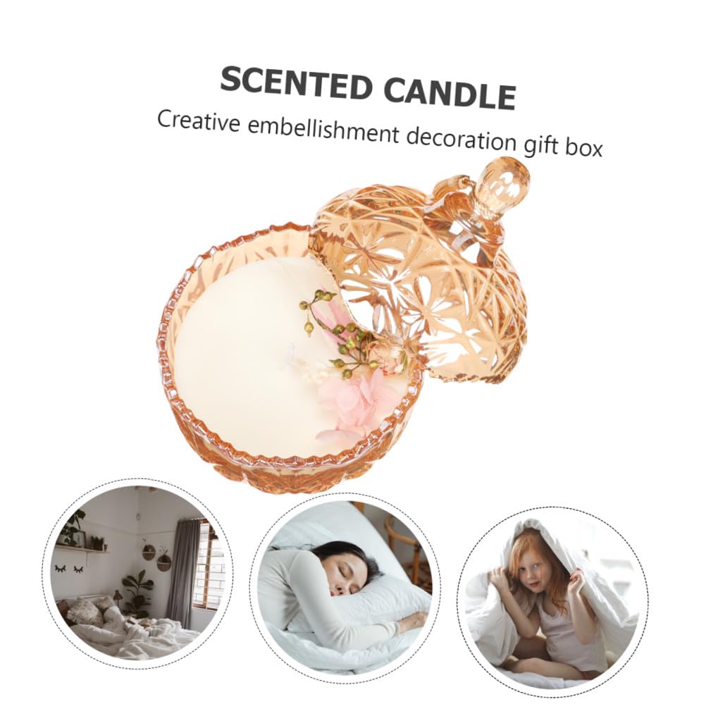 Candela Profumata alla Soia Rosa, 1 Pezzo, Decorativa
