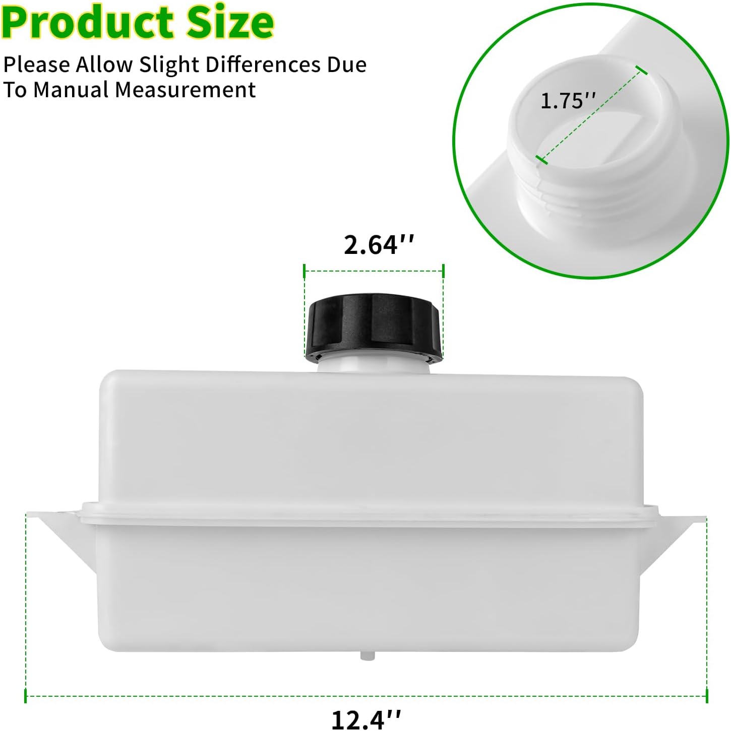 Keycci 184900 532184900 Fuel Tank Kit with Cap, Compatible with Hu sqvarna Crafts man Pou lan Lawn Mower Tractor Roper S ears Lawn Mower, Replaces 532109202 105738X 109202X