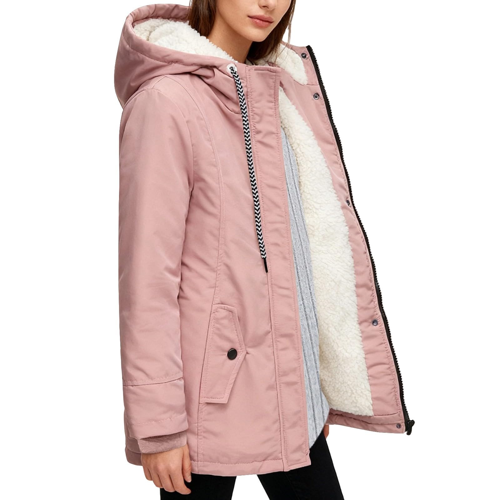 Veste softshell d'extérieur chaude coupe-vent de mi-saison confortable - 5