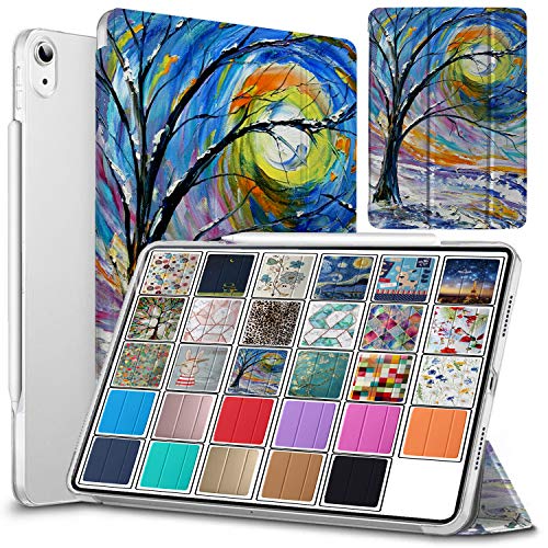 Image of DuraSafe Cases for iPad Air 6th Air 11 2024 Air 5th 2022 Air 4th 2020 Gen [iPad Air 6 /5 / 4 /11 ] A2588 A2316 MM6R3HN /A MM6T3HN /A MYHX2HN /A MYJ22HN /A Printed Lightweight PC Clear - Color Emblem