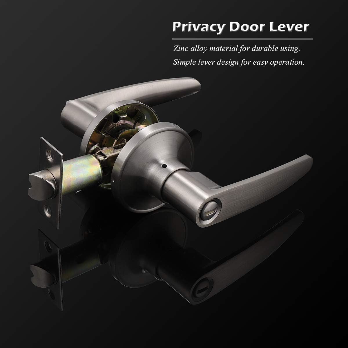 70% оƒƒ Evеrуthіng Gobrico 5 Pack Door Knobs Interior Brushed Nickel Door Handles Privacy Locksets Keyless Interior Door Levers Hardware for Bath and Bedroom, Satin Nickel Door Knobs Round Rosette Chеареѕt 🛒 Gobrico 5 Pack Door Knobs Interior Brushed Nickel Door Handles Privacy Locksets Keyless Interior Door Levers Hardware for Bath and Bedroom, Satin Nickel Door Knobs Round Rosette