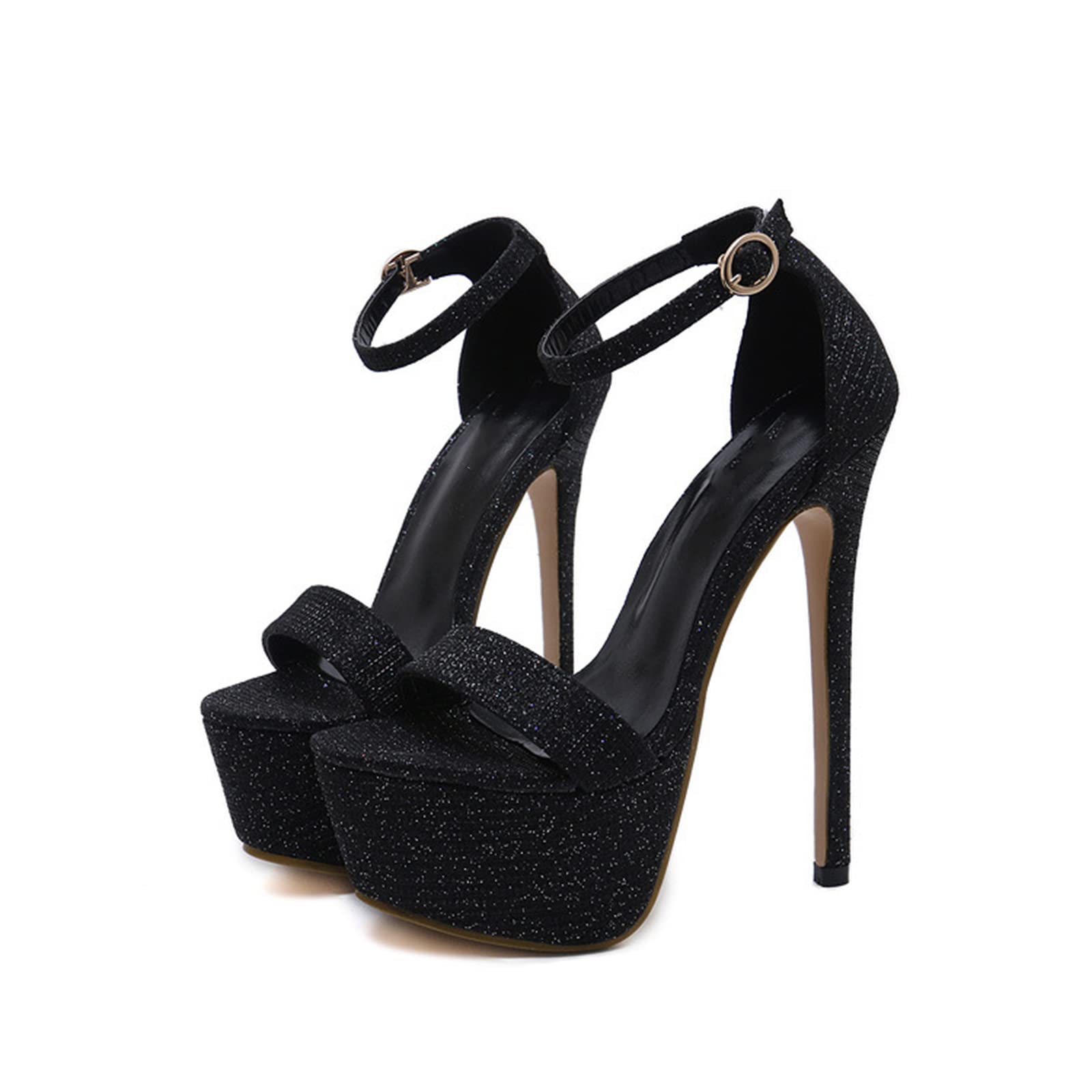 16CM/6.29IN Piattaforma di Moda Donna Open Toe Tacchi Alti Sexy Stiletto Party Scarpe Signore Stiletto Work Party Dress Nightclub