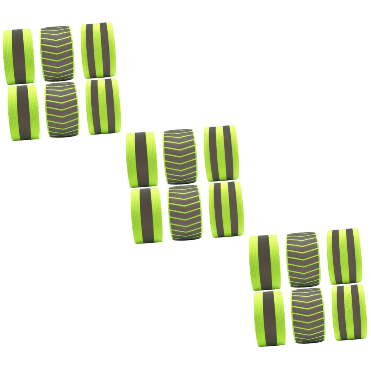 Milisten Brassard Réfléchissant Bracelets Bandes Réfléchissantes Réflecteurs Brassards Ceinture De Course Brassard Reflechissant Bande Caoutchouc Bracelet De Sécurité Green
