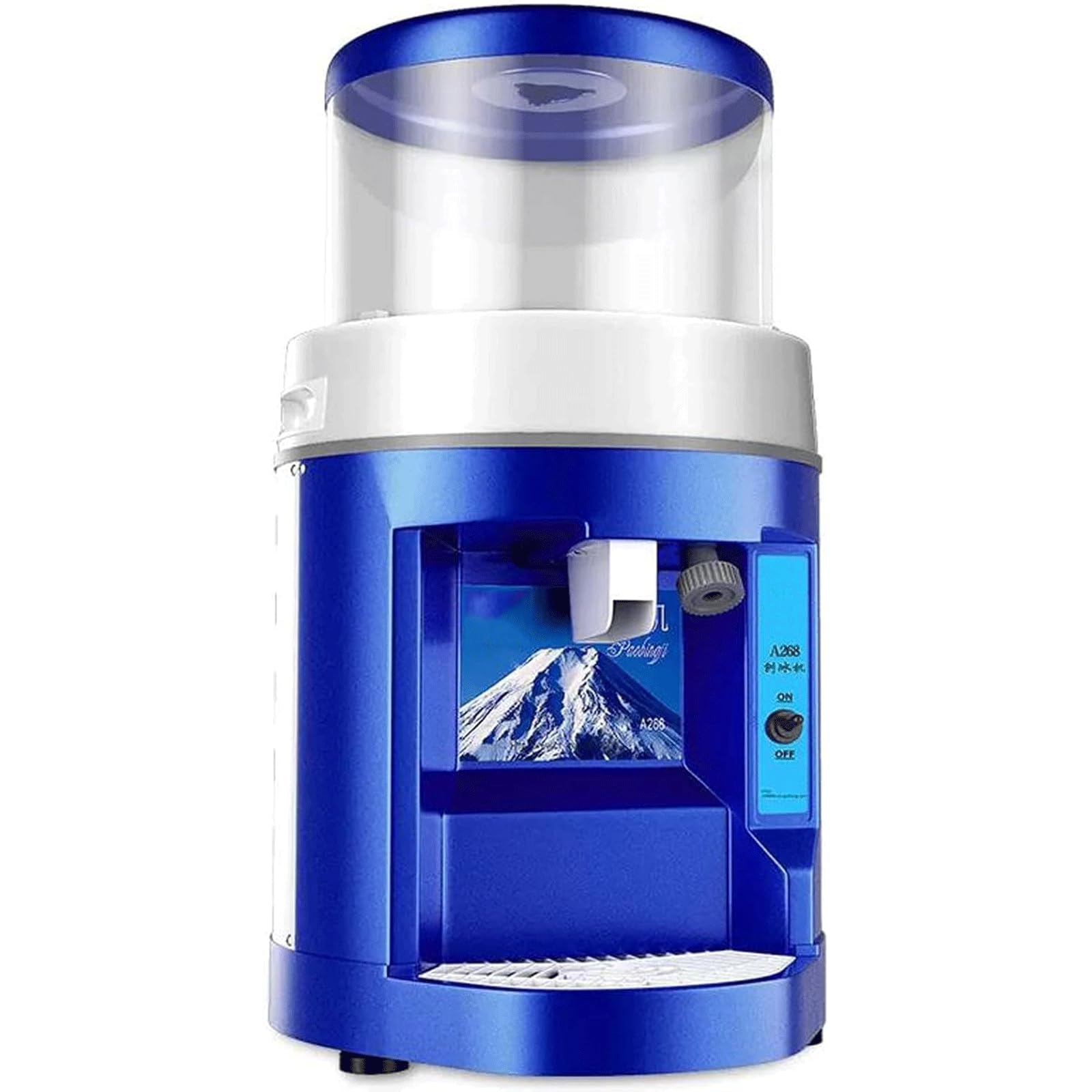 Trituradora de Hielo eléctrica, Alta eficiencia, 480 KG/H, Capacidad de Hielo raspado, máquina de Cono de Nieve, afeitadora de Hielo con diseño de Seguridad Premium