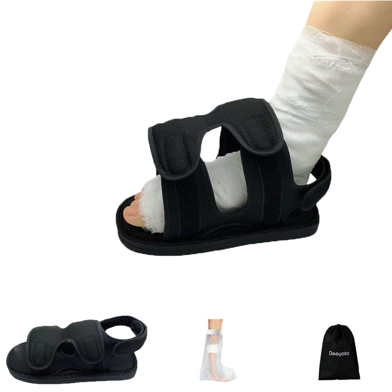 Amazon | DEEYOTA ギプスサンダル ギプスシューズ 術後シューズ