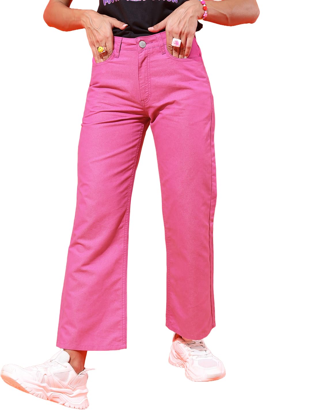 tokyo talkies Women's Flared Regular Jeans | Stretchable Mid-Rise Jeans Pant-picture-37