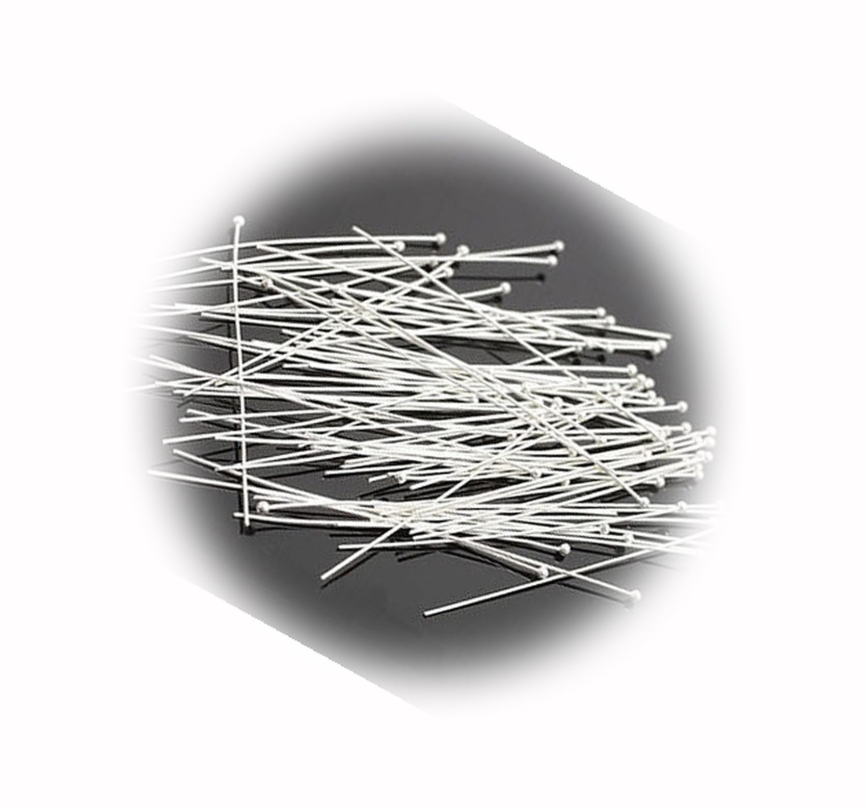 The New Head Pins Ball Head Pins Shiny Silver Head Pins 50Mm 25 Pieces Headpins Ideal for Creating Unique Accessories and Decorations TANI1A00255