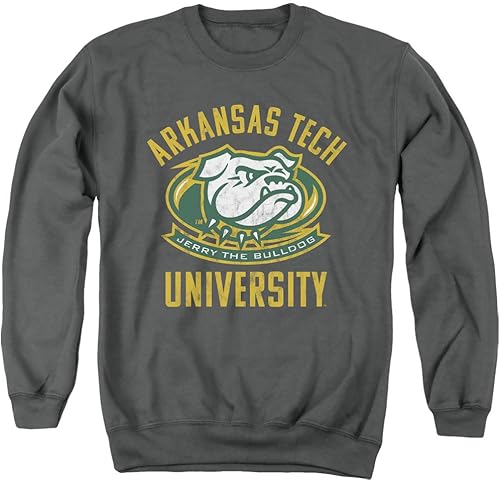 Arkansas Tech University Jerry The Bulldog - Sudadera unisex con cuello redondo para adultos