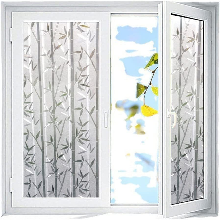Window Privacy Film Window Film Window Film Electrostatic Frosted Glass Sticker Sunshade Heat Insulation Film Home Window Sunscreen Glass Film Blackout Window Film Window Films(Size:50 * 200 cm)