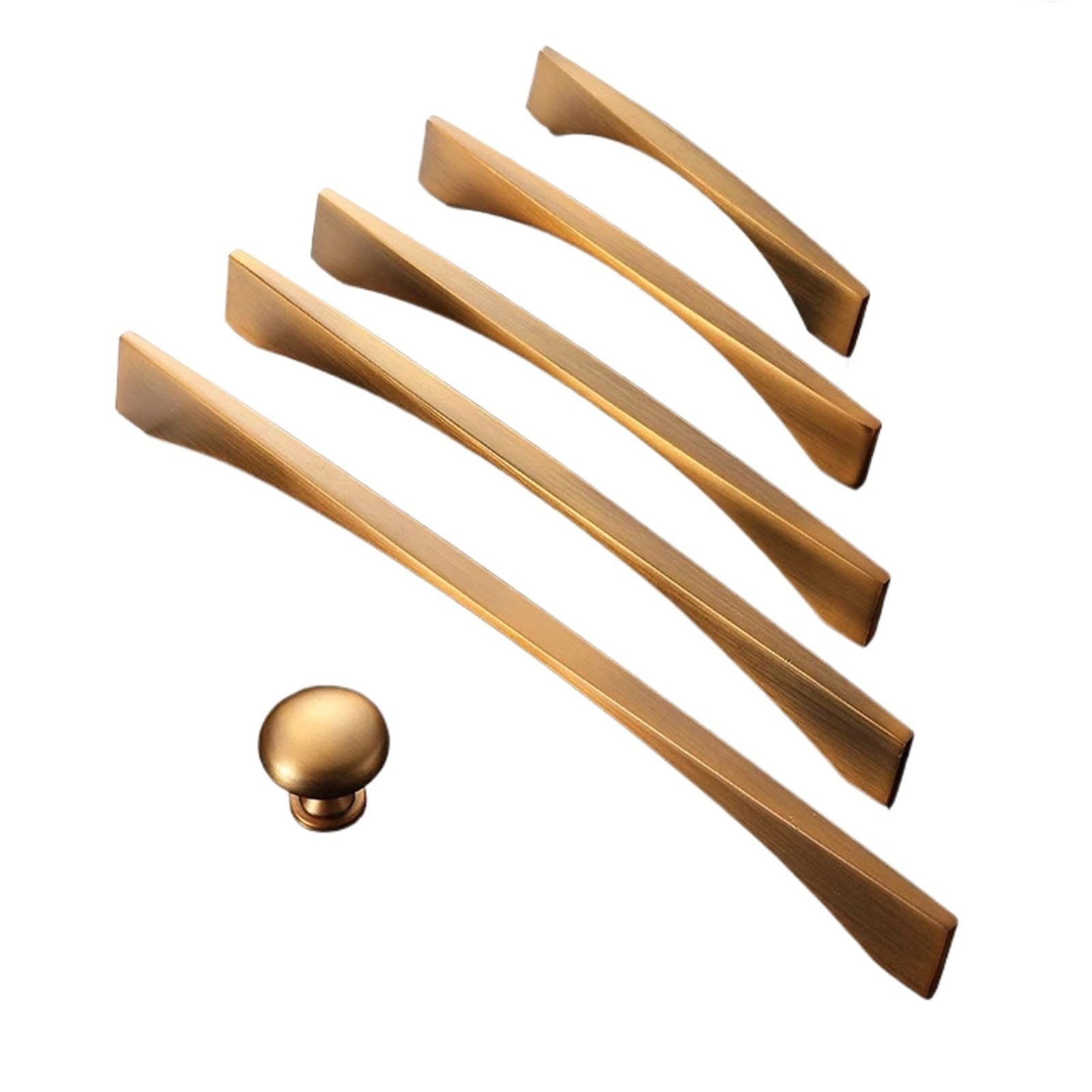 ZRHWSPD Brushed Nickel Cabinet Pulls Cabinet Handles Pulls Drawer Hardware Furniture Kitchen and Wardrobe Door Knobs(128mm)