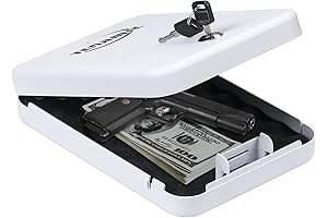 Tenamic Under Seat Gun Safe, Handgun Lock Box for Car
