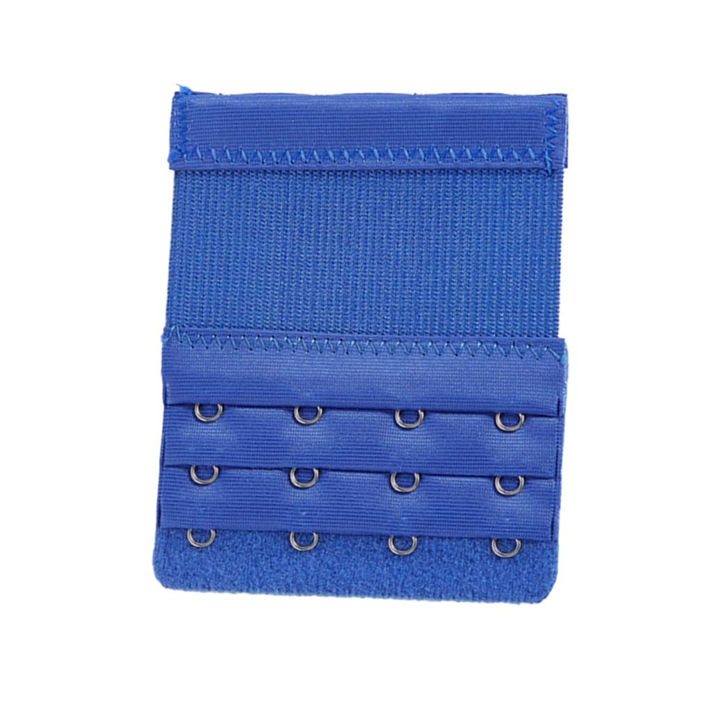 Wdfnexalai Extension Strap Bra Extenders 3 Rows 4 Hooks Lengthened Accessories Tight Back Lingerie Replacement Intimates royal blue