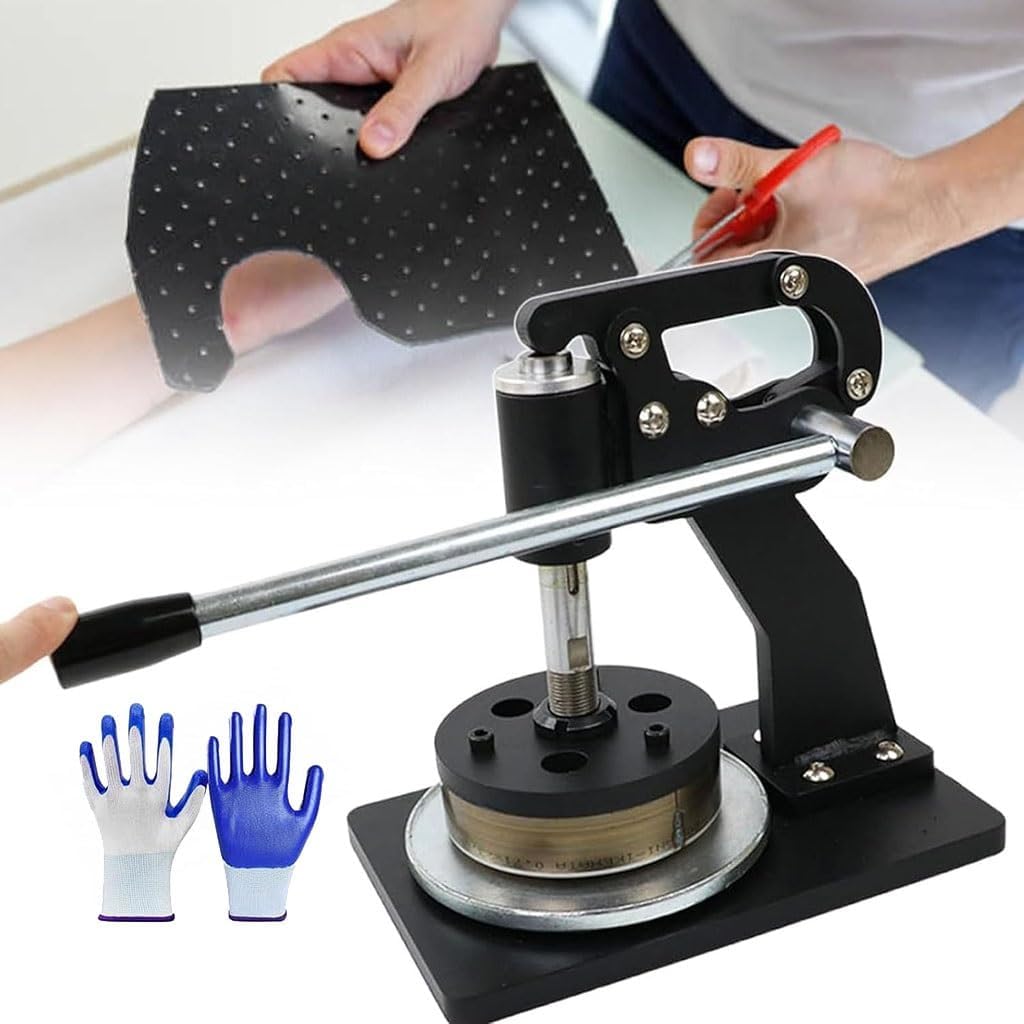 Round Sample Cutter for 100 Sqcm Round Cloth Sample Disk,Round Fabric Cutter,Foam Cutter Tool,Cutting Thickness 0-10mm - Ideal for Leather, Paper Disc Sampling