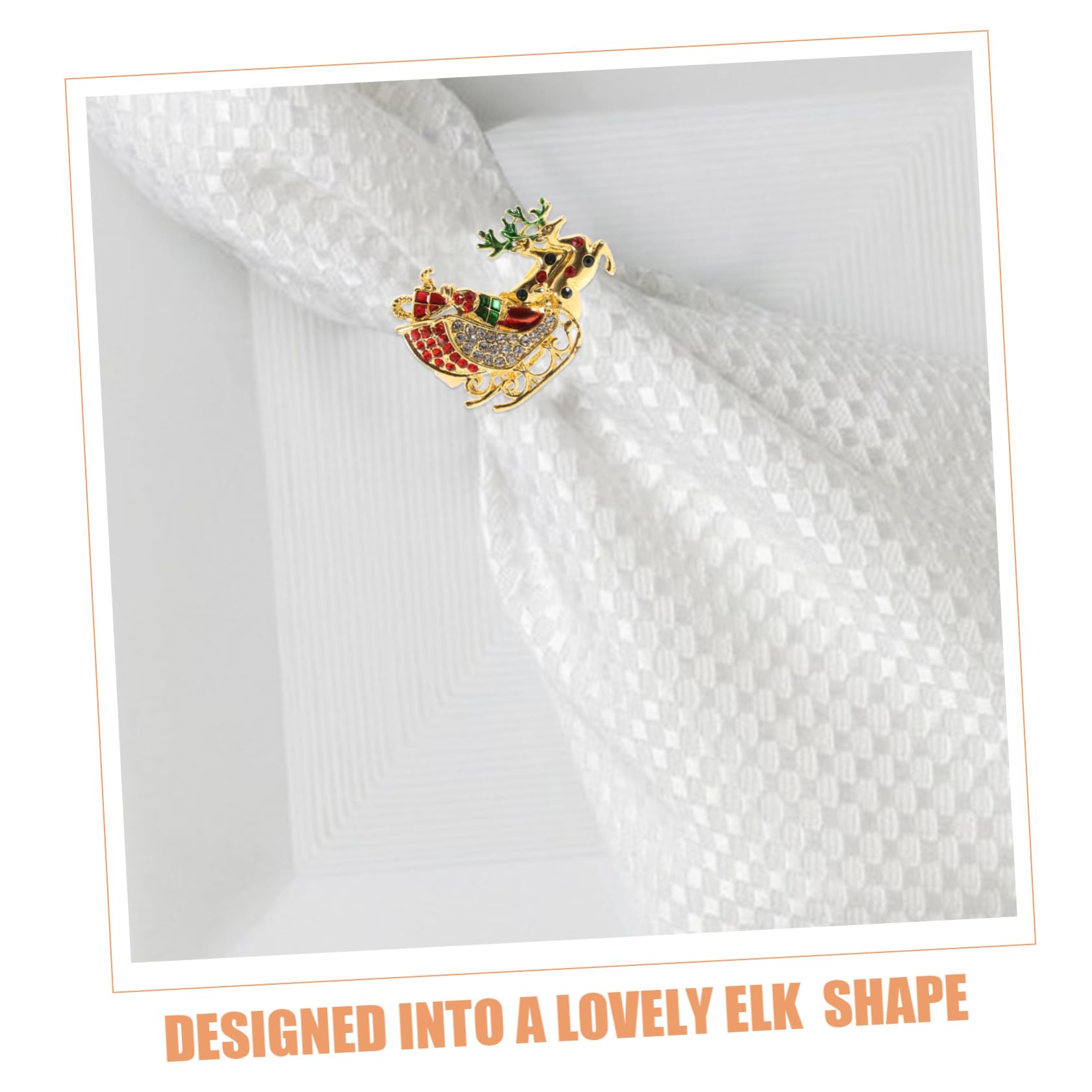 Alipis 2 Sätze Teiliges Weihnachts Napkin Ringe Mit Elch Design Serviettenhalter Für Festliche Tischdekoration Für Weihnachten Hochzeiten Und Partys 6 Stück * 2