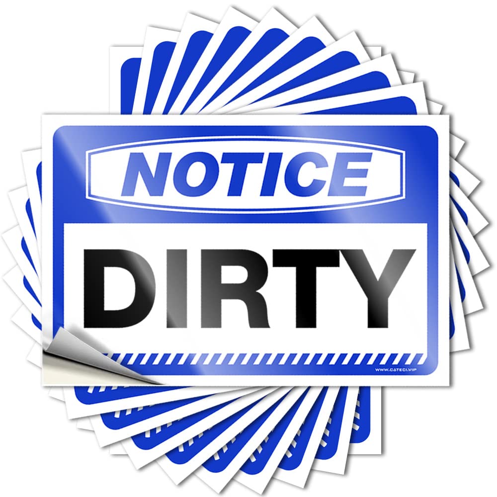 Stuff for Men Stone Decals - Notice Dirty Laptop Waterproof Vinyl Sticker(6X9CM)