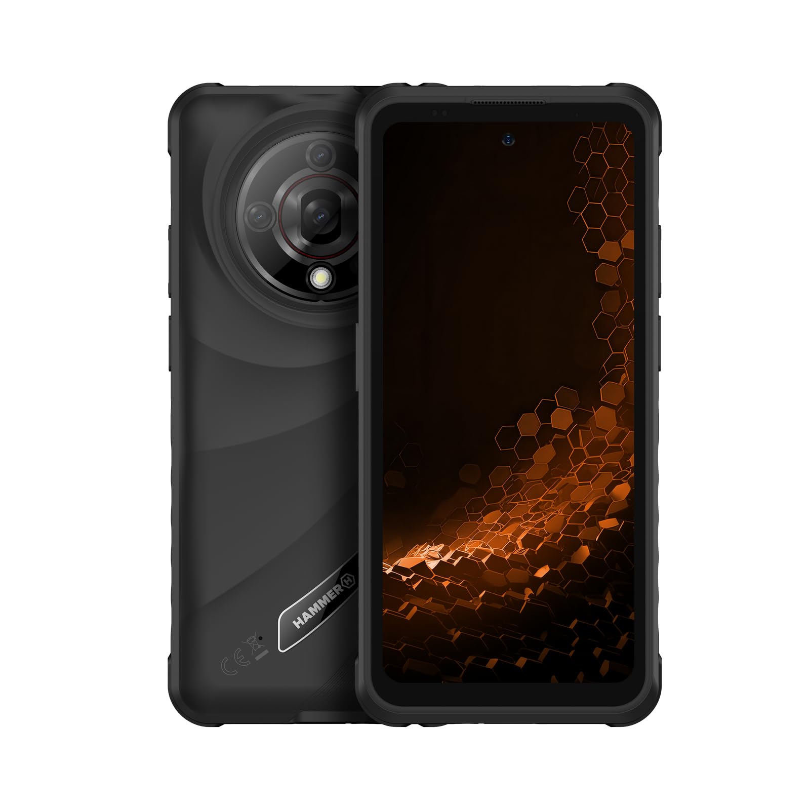 smartphone hammer h iron 6 8/256gb 5g schermo 6.56 pollici 120hz batteria 6050mah