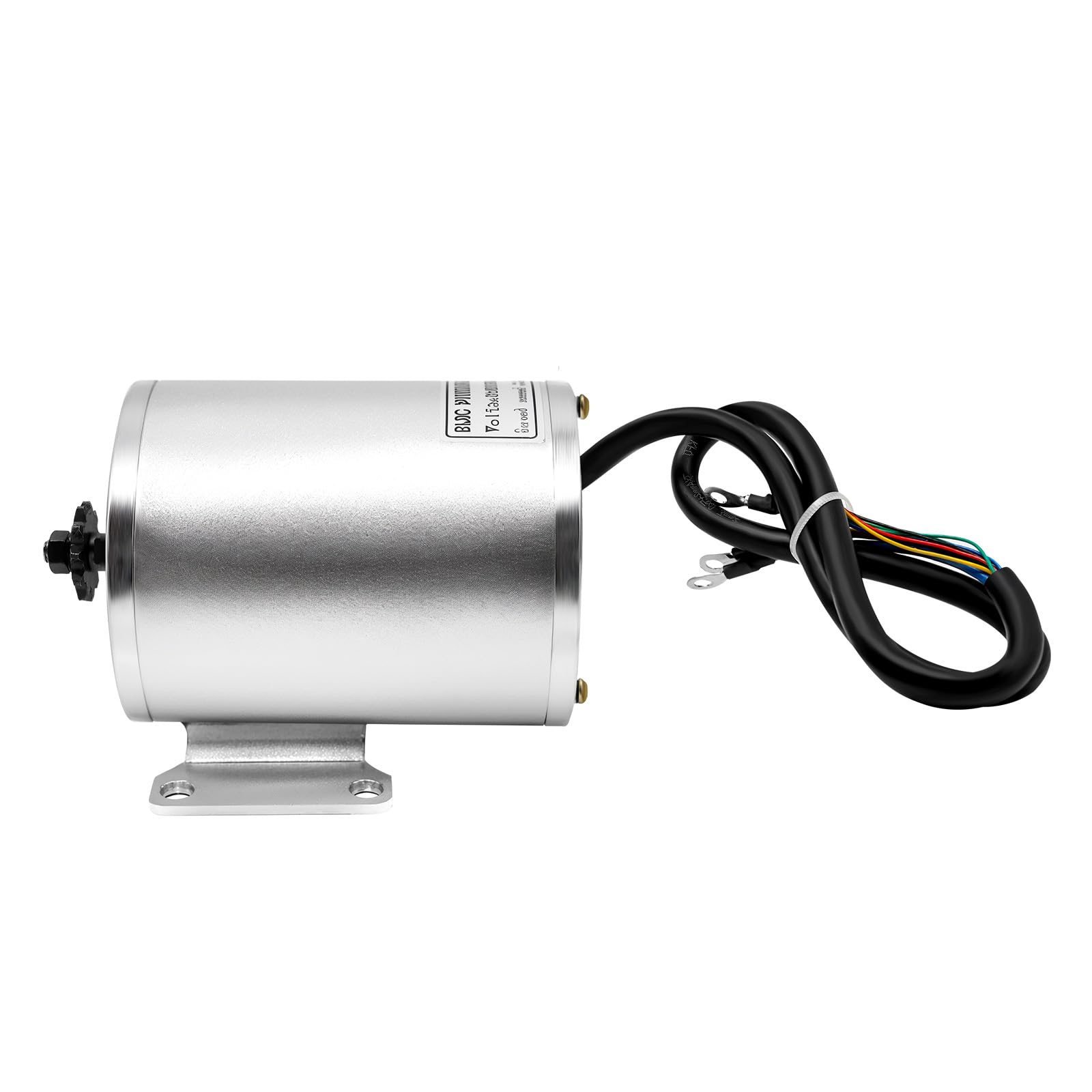 Moteur Brushless - 2000 W - Contrôleur de vélo électrique - Scooter - Moteur électrique - Poignée rotative - Kit chaîne pour Go Kart Tricycle DIY (argent, 60 V)