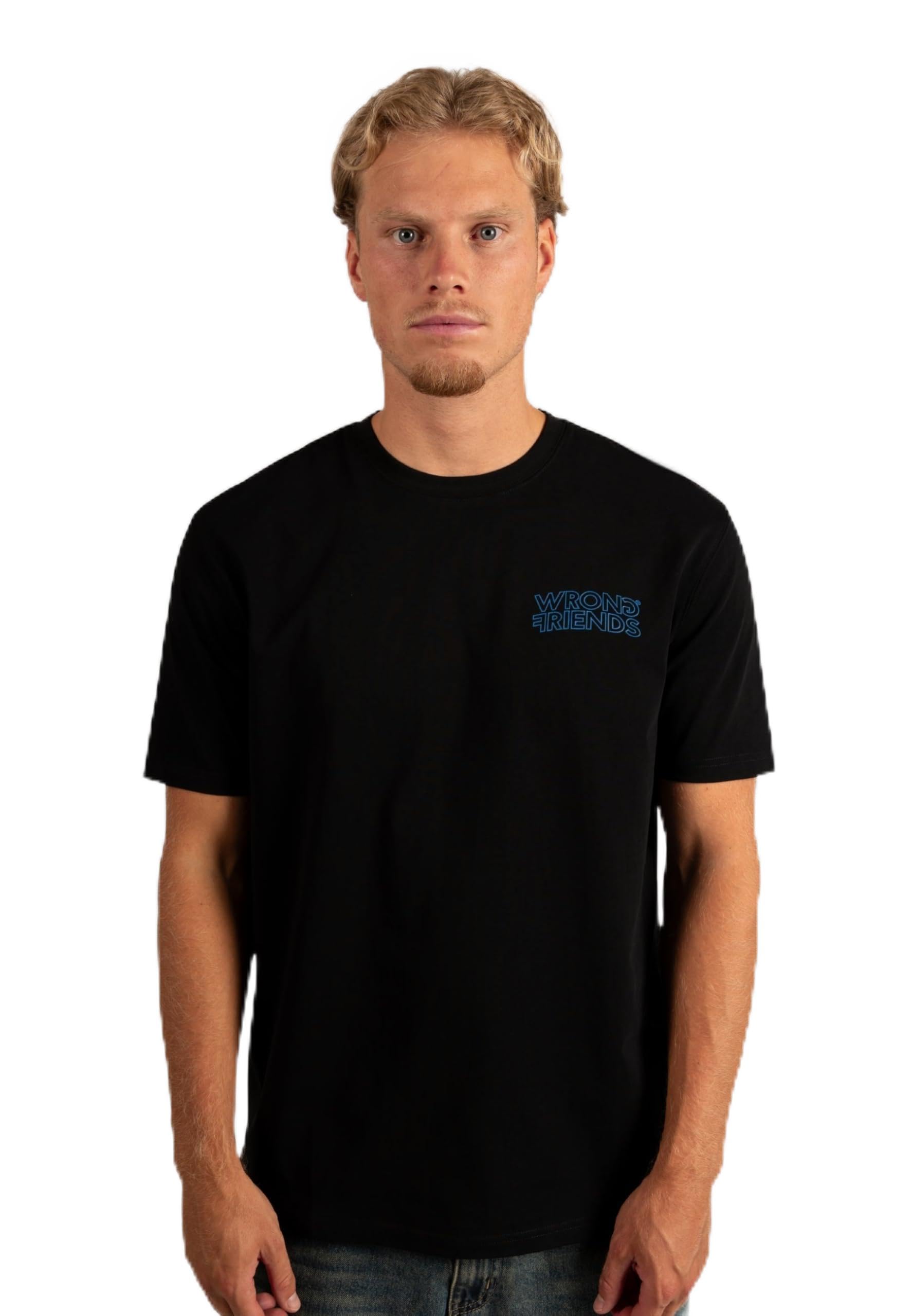 Wrong Friends Herren Walden T-Shirt, Black, S