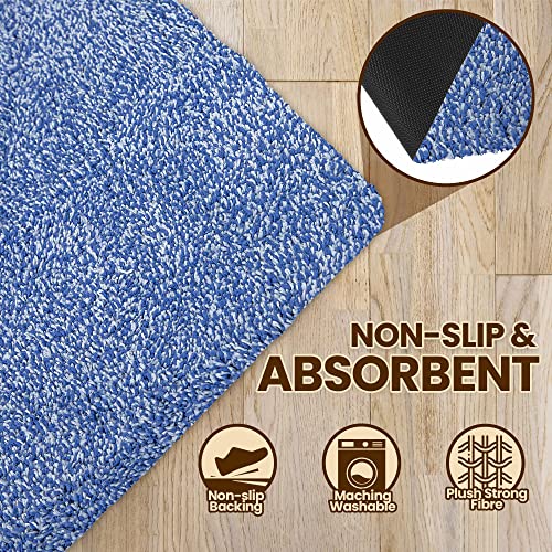 Image of Door Mats Indoor 20 inch x 30 inch, Front Entry Door Mat, Super Absorbent Microfiber Entryway Rug, Non-Slip Waterproof Rugs for Entryway, Floor Mats, Mats for Dogs, Machine Washable Rug,