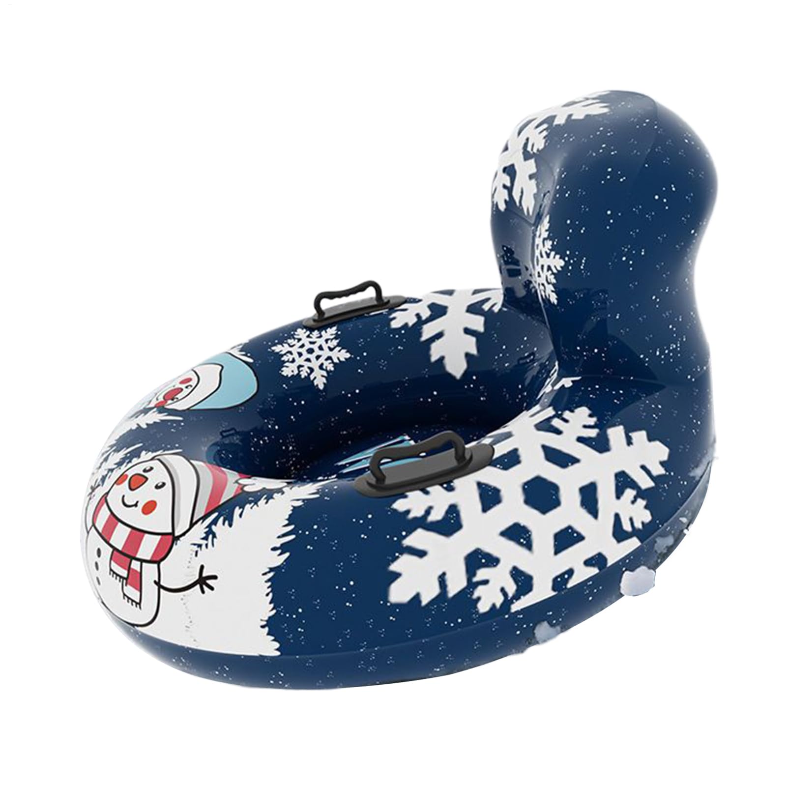 Inflatable Snow Hose - 43.31 Inch Thickened Sledge Ring | Robust Winter Toy - Thick PVC, 2.2 kg, with Handle Ensures Safe Gliding, Perfect for Outdoor Games, Parties and Seasonal Ak