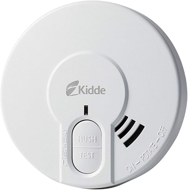 Kidde DY29RB Smoke Alarm, 9 V, White