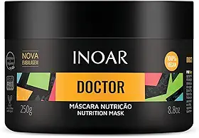 Inoar, Doctor Nutrição Máscara Capilar – Revitalização, Brilho e Maciez com Óleos Naturais para Todos os Tipos de Cabelo - 250g