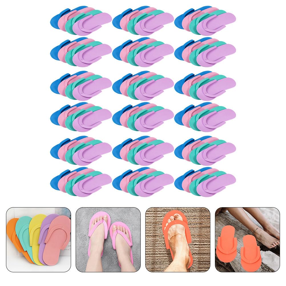 FRCOLOR 24 Paia Pantofole Usa e Getta Infradito Per Spa Infradito Antiscivolo Pantofole Per Unghie Pantofola Separatore Di Dita Infradito Estive Sandalo Ospiti Pedicure Eva Mancare Sandali