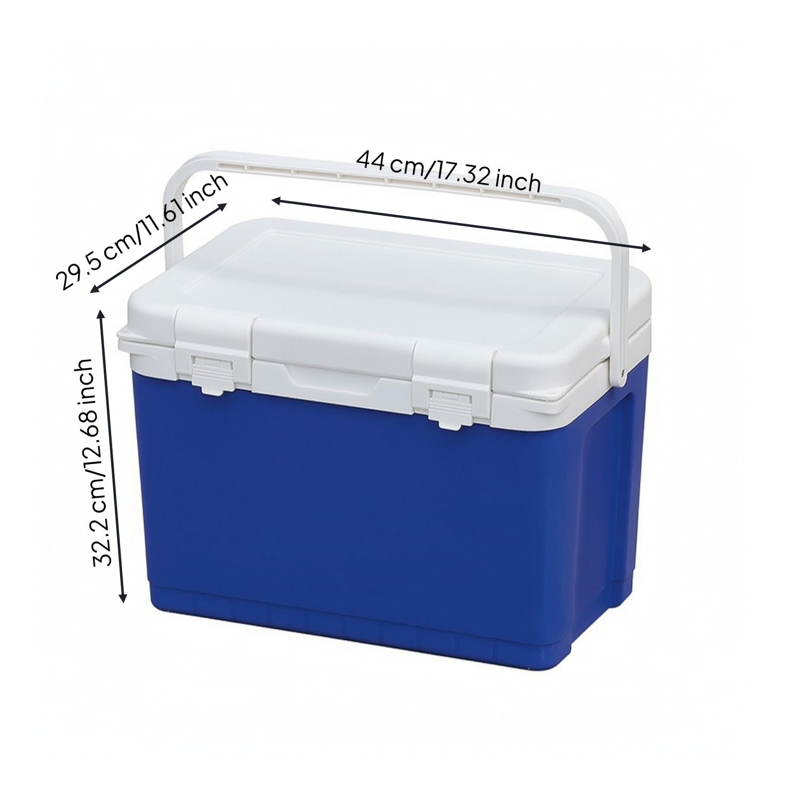 Isolierter Medizinischer Transportbehälter Kühlbox Probenbehälter Impfstoffbehälter Probenkühler mit Stabilem Deckelscharnier Und Beiliegendem Eisakku, 18L, Style to 2