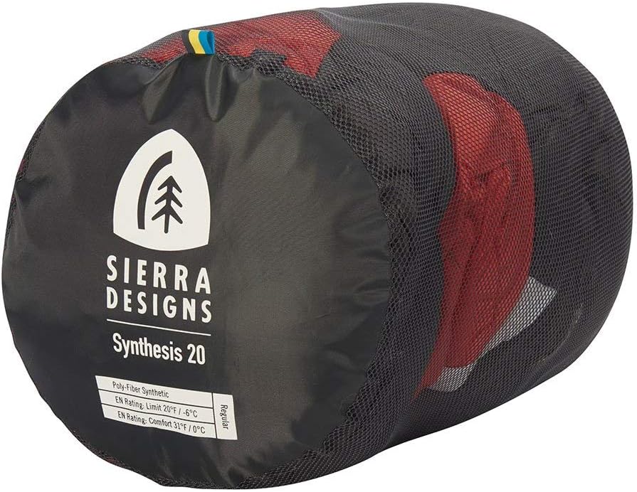Sierra Designs Synthesis 20 Degree Sleeping Bag, Regular - Synthetic, Mummy Style Camping & Backpacking Sleeping Bag