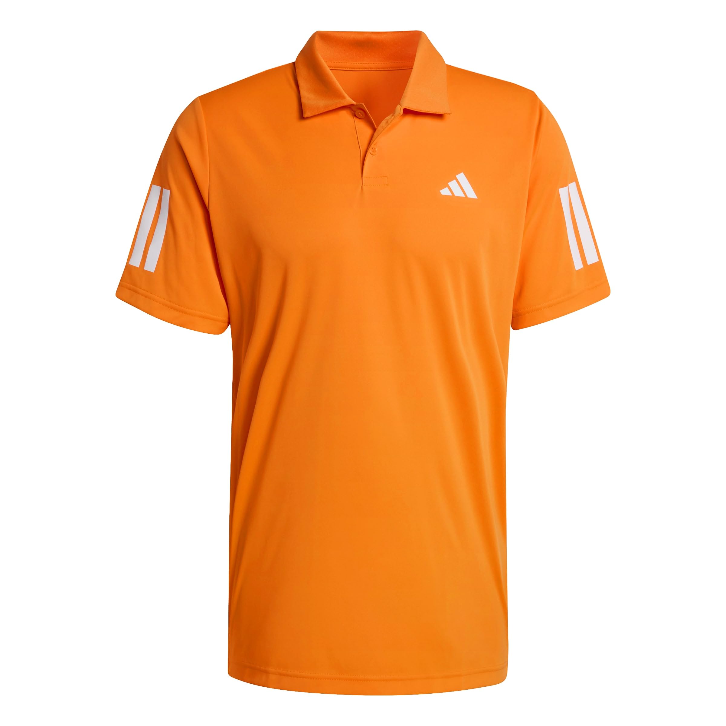 adidas Men's Club Tennis 3-Stripes Polo Shirt, Pure Orange, M