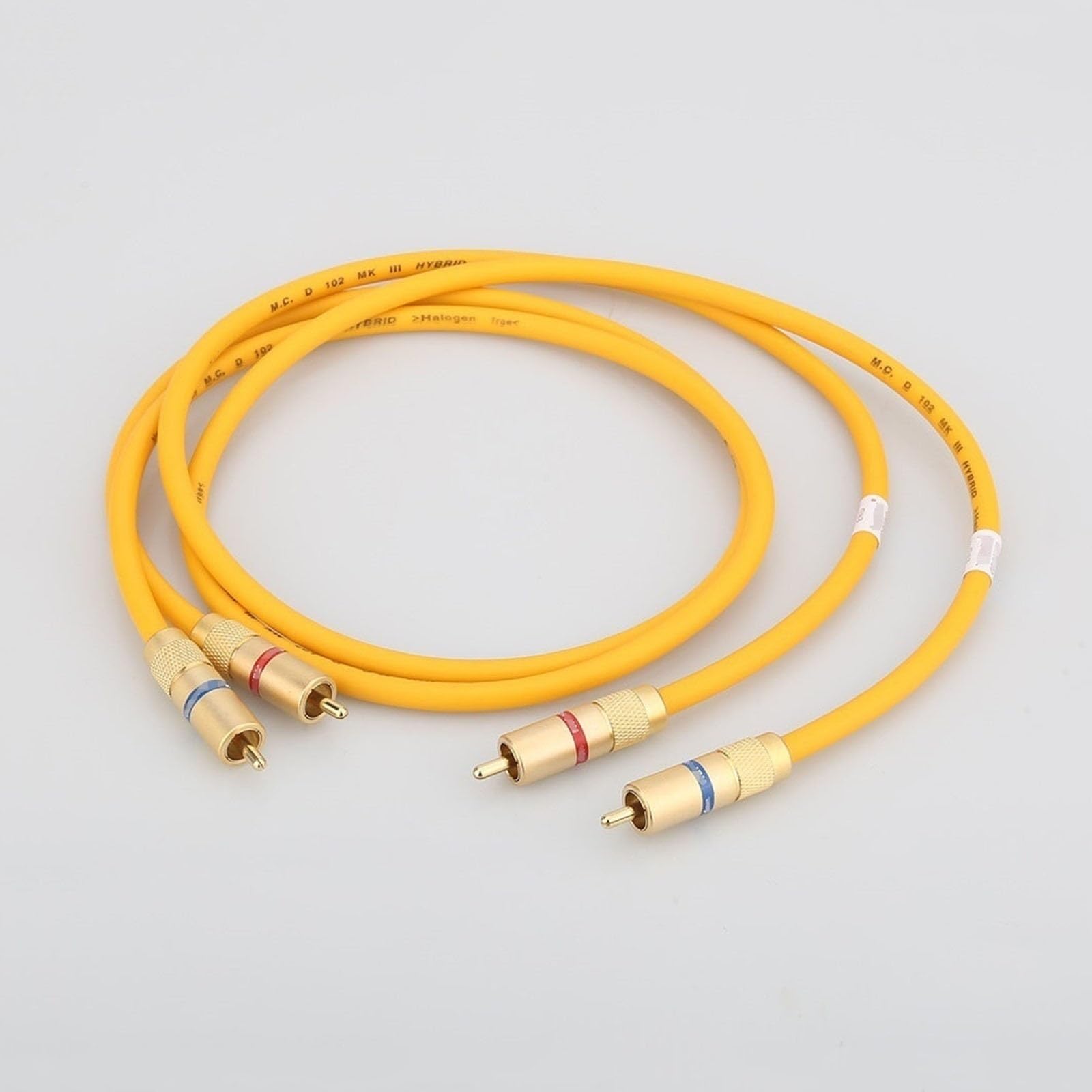 Câble audio HiFi avec rallonge de prise plaquée or(3 Meters)
