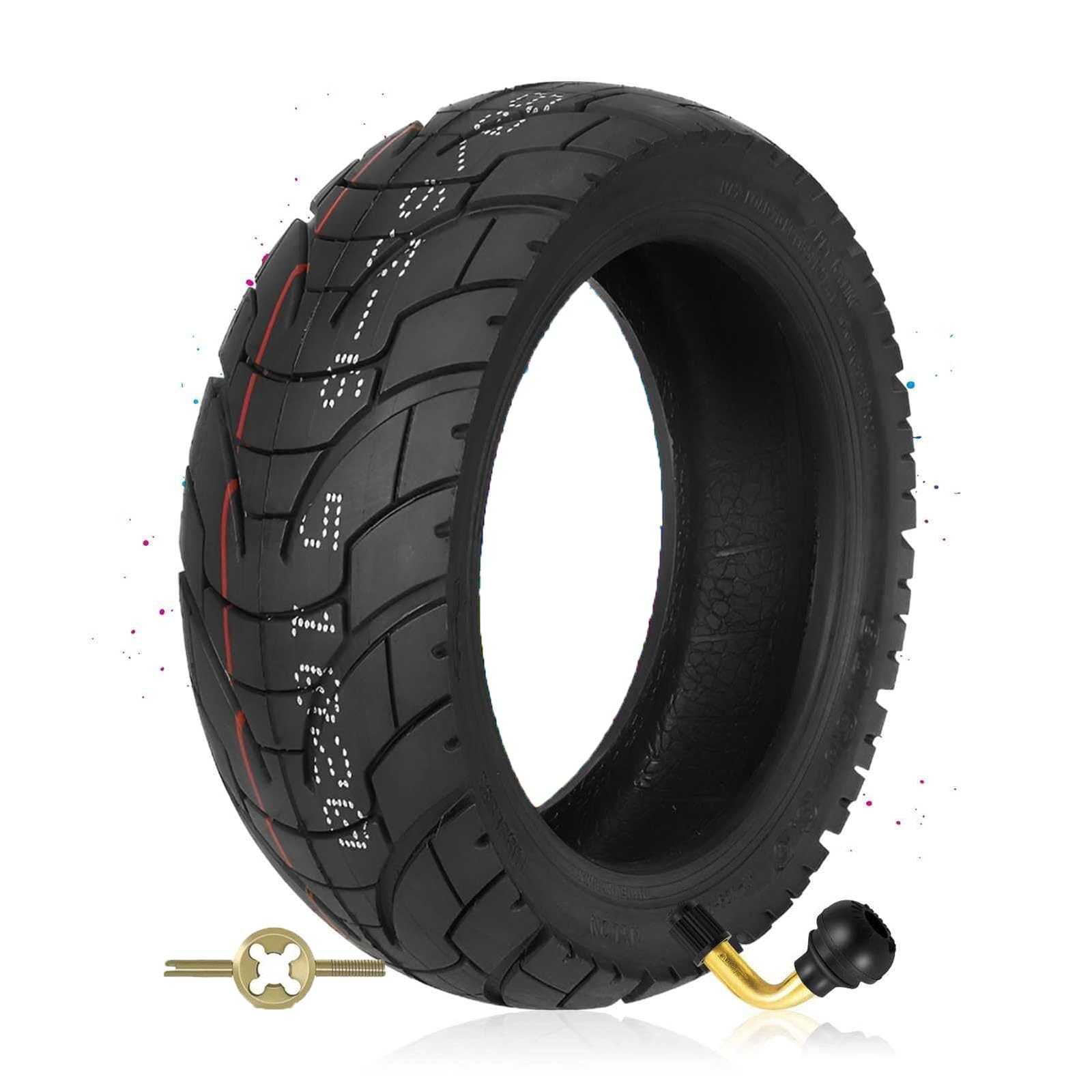80/65-6.5 Pneu Trottinette Tubeless avec Conception Épaisse Anti-Éclatement 80/65/6.5 Résistant à l’Usure et 80 65 6.5 Antidérapant pour Trottinette Électrique – Compatible avec 255x80 10x3