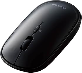 エレコム ワイヤレスマウス Bluetooth Slint 薄型 静音 4ボタン プレゼンモード機能付 Windows Mac Android iOS iPadOS FireOS対応 ブラック M-TM10BBBK/EC