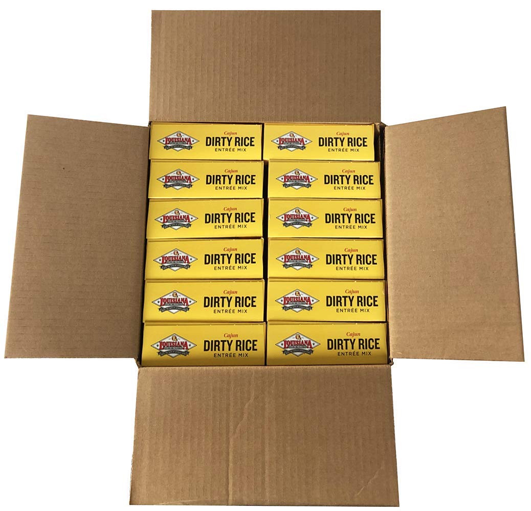 Louisiana Fish Fry Products Dirty Rice Mix, 8 oz (Pack of 12)