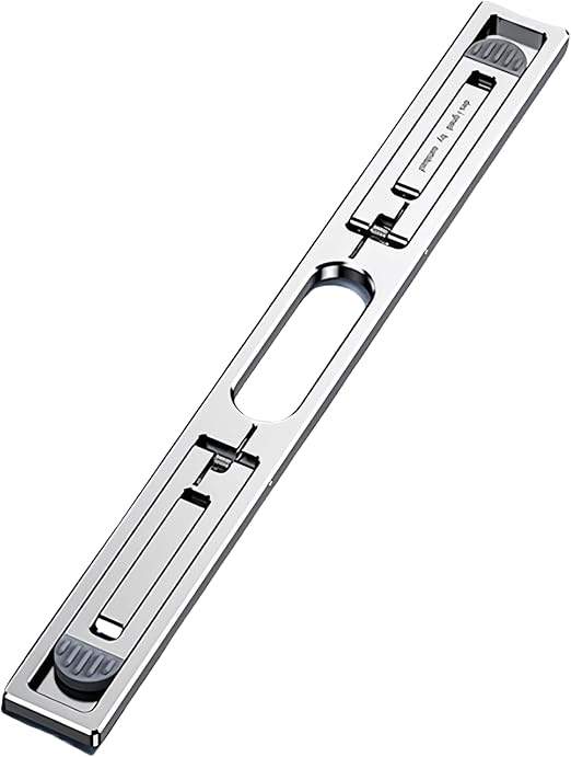 Portable Hidden Aluminum Alloy Laptop Stand, Foldable and Adjustable Laptop Riser, Light and Compact, Four-Level Height Adjustment, Ideal for Heat Dissipation and Relieving Cervical Fatigue (Silver)