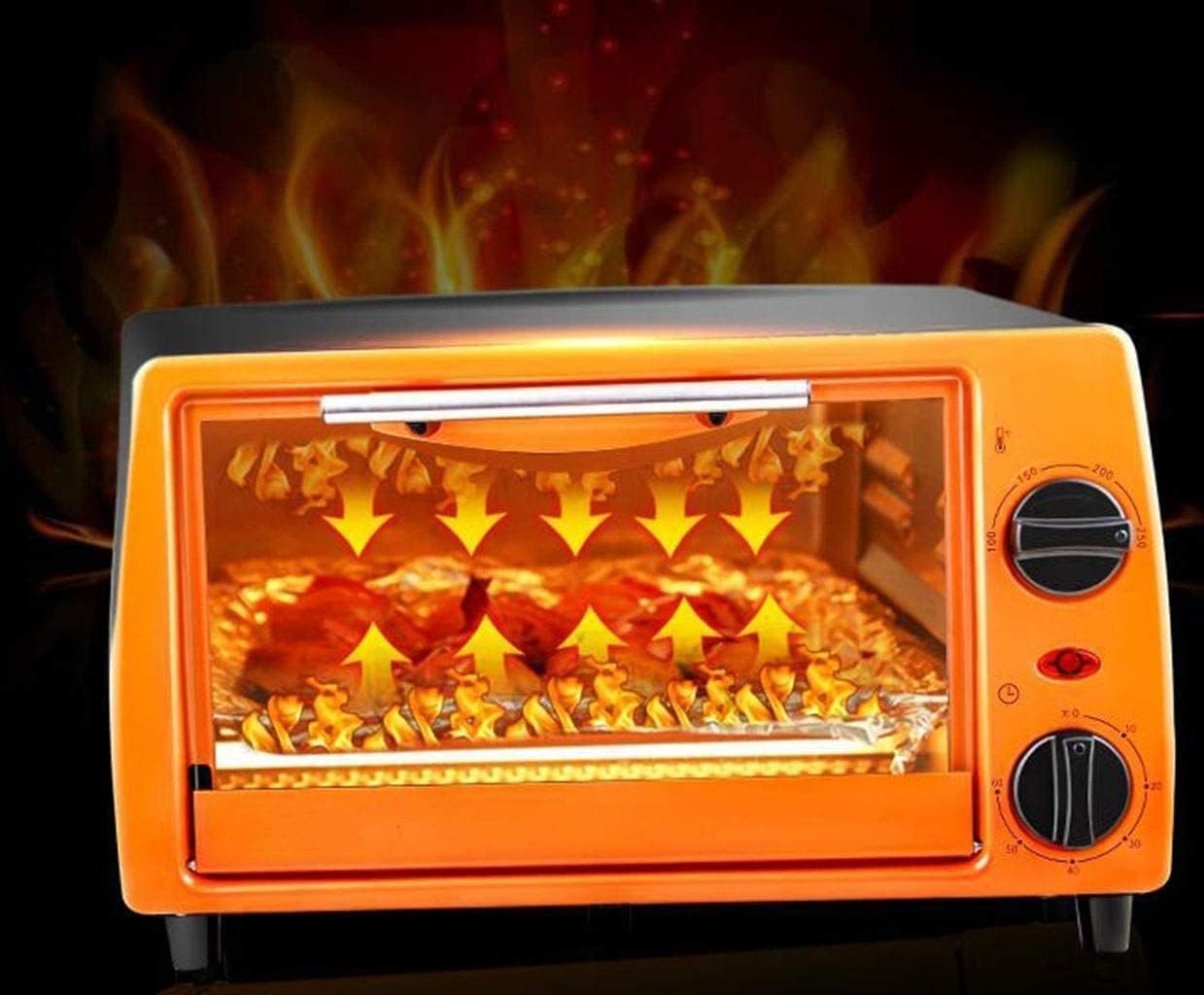 Elektryczny piekarnik toster, mini piekarnik elektryczny do użytku domowego 11-litrowa taca do pieczenia przenośna taca na biurko regulowana regulacja temperatury timer mini piekarniki