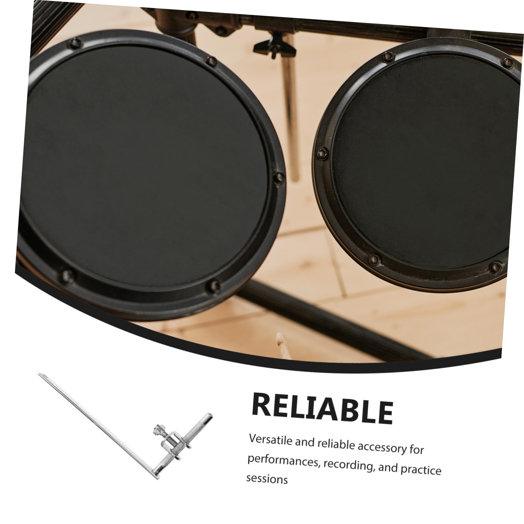 Levemolo Metal Drum Clamp Cowbell Holder for Drums Bass Drum Mount Clip Drum Accessories Bracket